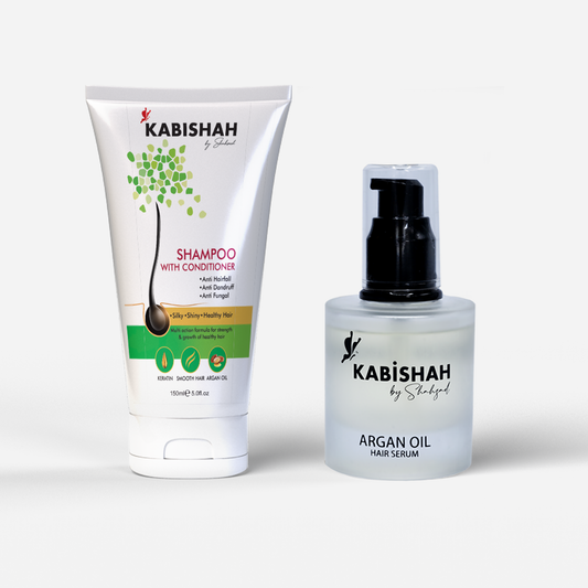Hair Care Bundle: Argan Oil Hair Serum + Shampoo