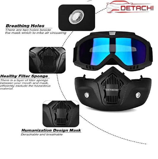 FULL FACE PROTECTIVE WINDPROOF MASK FOR BIKE RIDE