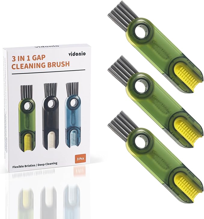 3 in 1 Cup Lid Gap Cleaning Brush Set,