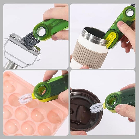 3 in 1 Cup Lid Gap Cleaning Brush Set,
